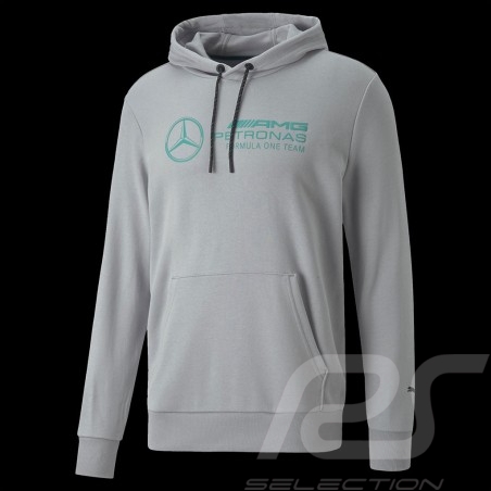 Sweat Mercedes-AMG Petronas F1 Puma Hoodie à Capuche Gris 535219-02 - homme