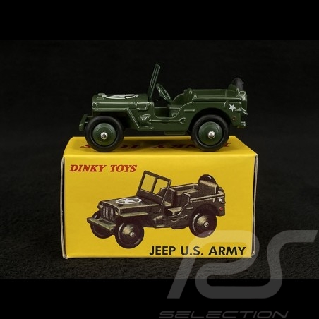 Jeep Willys U.S. Army Khaki Green 1/48 Norev Dinky Toys 153A