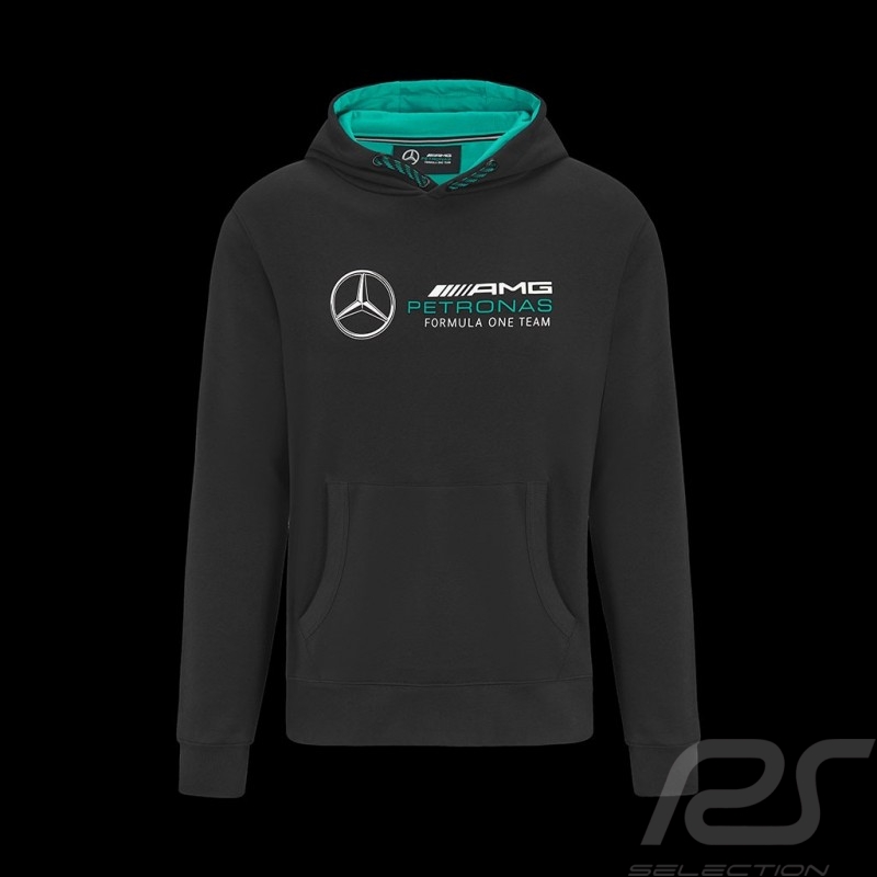 Sweatshirt Mercedes AMG Petronas F1 hoodie à capuche noir / vert 701202207-001 - homme