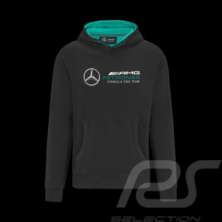 Sweatshirt Mercedes AMG Petronas F1 hoodie à capuche noir / vert 701202207-001 - homme