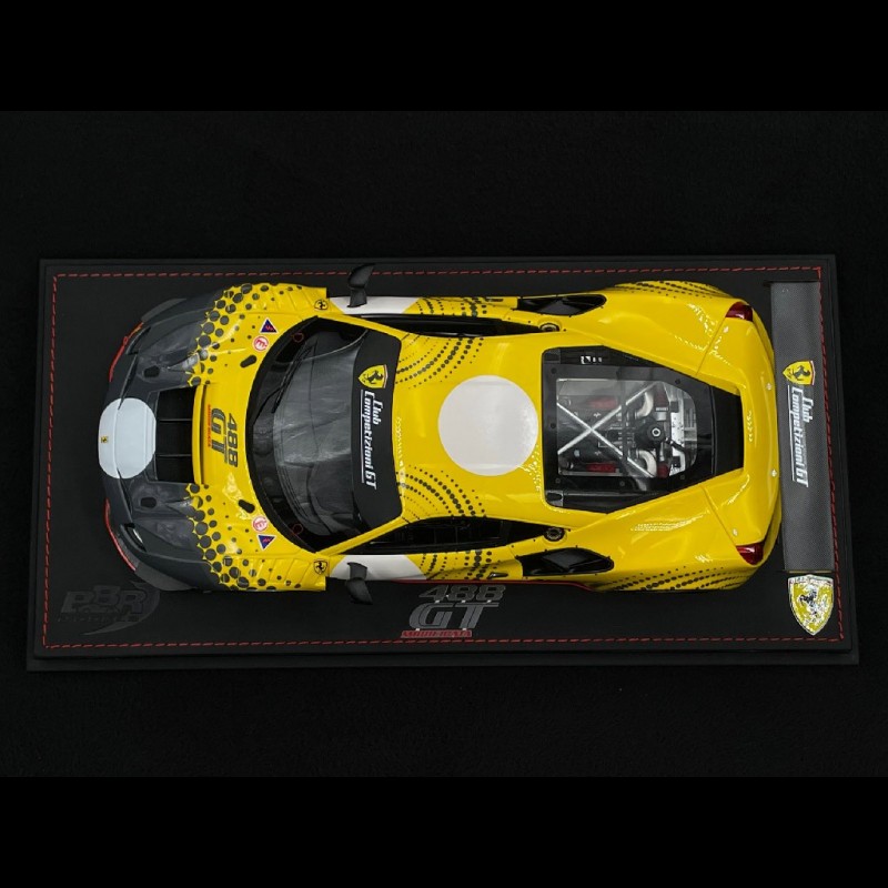 Ferrari 488 GT Modificata Club Competizioni Yellow / Grey 1/18 BBR Models  P18203