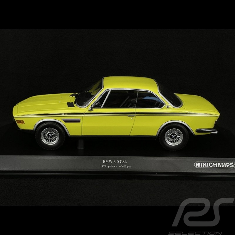 BMW 3.0 CSL 1971 Jaune 1/18 Minichamps 155028130