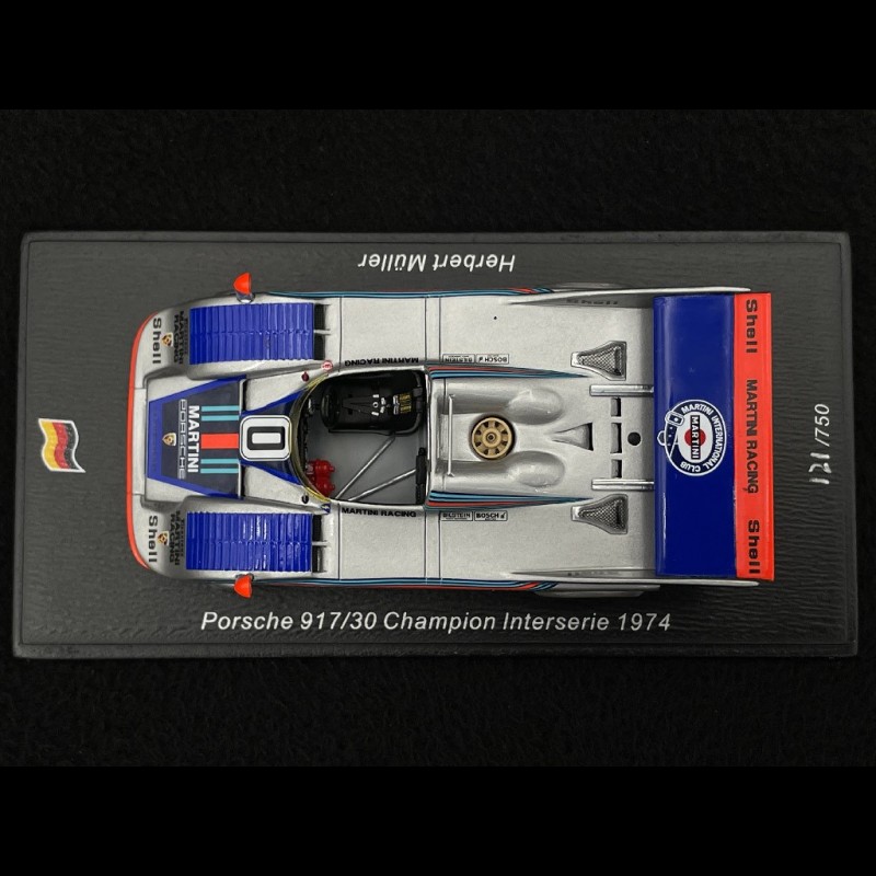 Porsche 917/30 n° 0 Winner Interserie 1974 1/43 Spark SG672