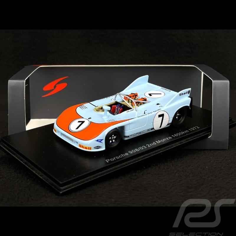 Porsche 908/3 n° 7 2ème 1000km Monza 1972 1/43 Spark S2333
