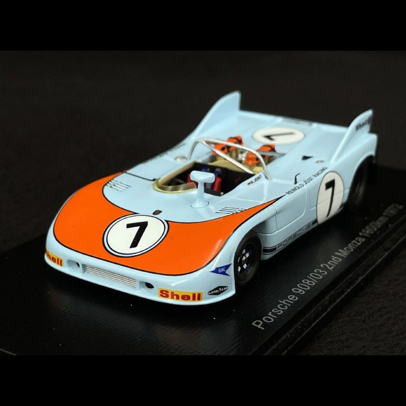 Porsche 908/3 n° 7 2nd 1000km Monza 1972 1/43 Spark S2333