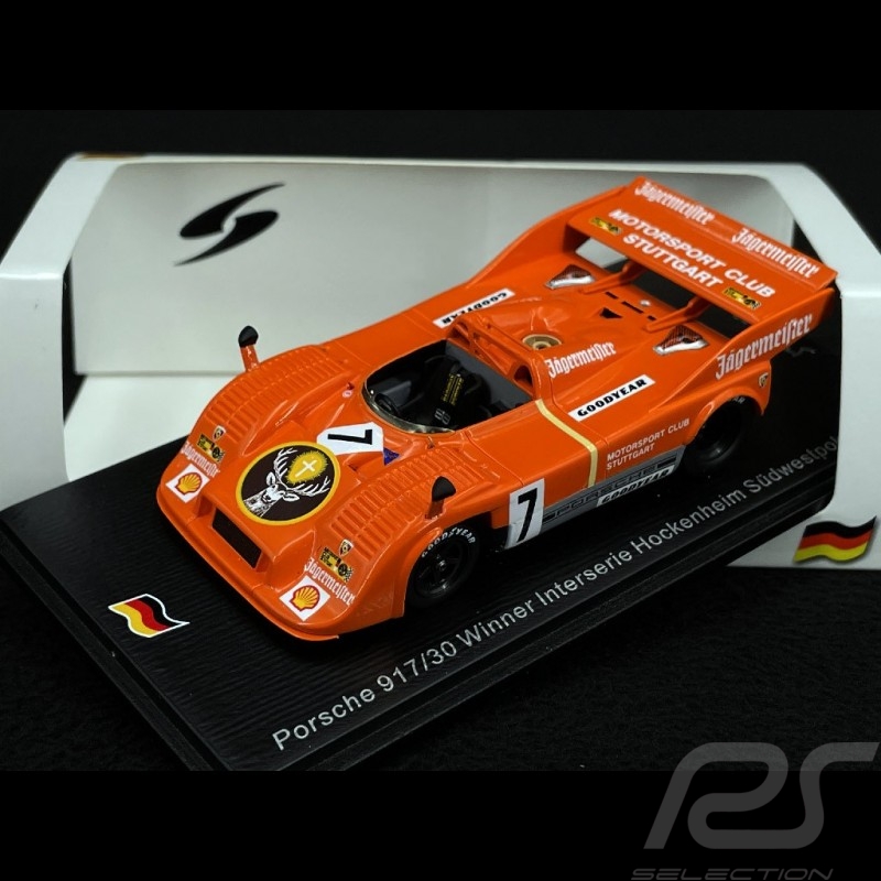 Porsche 917/30 n° 7 Jägermeister Vainqueur Interserie Hockenheim 1973 1/43 Spark SG673