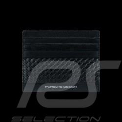 Geldbörse Porsche Design Kartenetui Kohlenstoff / Leder Schwarz Carbon Cardholder 6 4056487001289