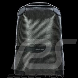 Exklusiv Porsche Design Rucksack Kohlenstoff / Leder Schwarz Carbon Backpack 4056487017693
