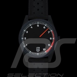 Tachometer watch Ford RS 200 Cosworth single-hand 7000 rpm Black / Black Strap