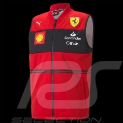 Veste Ferrari Puma Leclerc Sainz F1 sans manches Rouge / Noir 701219146-001 - homme