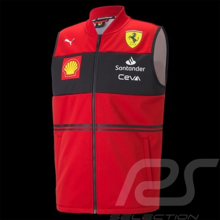 Ferrari Jacket Puma Leclerc Sainz F1 Sleeveless Red / Black 701219146-001 - men