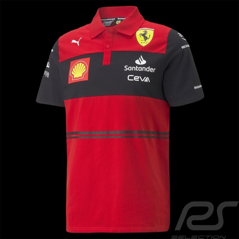 Ferrari Polo Puma Leclerc Sainz F1 Rot / Schwarz 701219151-001 - herren