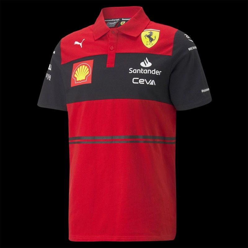 Ferrari - Collection Officielle F1 Merchandise 2021 - Homme - Classic Polo  - Manches Courtes, Noir, XS : : Mode