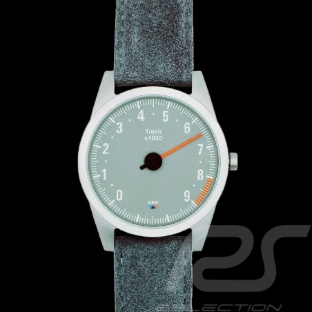 Tachometer watch BMW M3 CSL E46 single-hand 8000 rpm Gray / Gray Strap