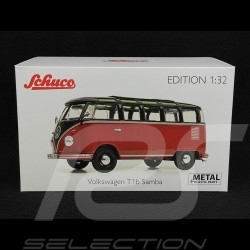 Volkswagen VW Bulli T1b Samba Minibus 1962 Ruby Red / Black 1/32 Schuco 450785700