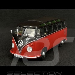 Volkswagen VW Bulli T1b Samba Minibus 1962 Rubyrot / Schwarz 1/32 Schuco 450785700