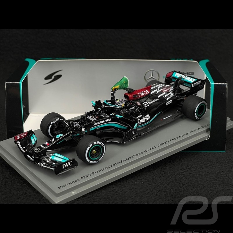 Lewis Hamilton Mercedes-AMG Petronas F1 W12 n° 44 Sieger GP Brazil 2021 1/43 Spark S7710