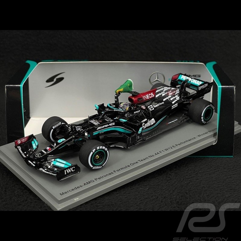 Lewis Hamilton Mercedes-AMG Petronas F1 W12 n° 44 Winner GP Brazil 2021  1/43 Spark S7710