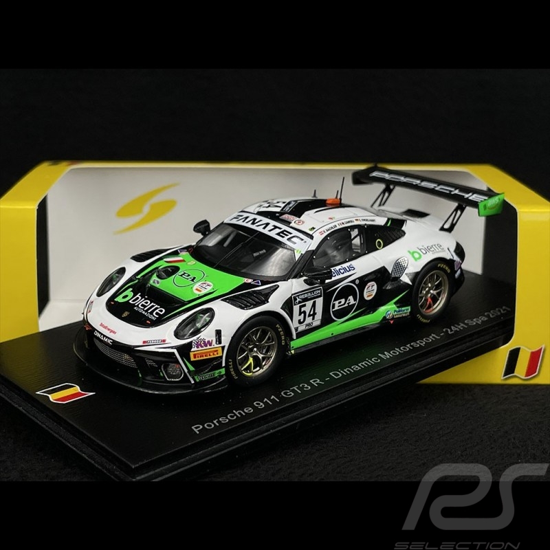 Porsche 911 GT3 R Type 991 n° 54 24h Spa 2021 1/43 Spark SB465