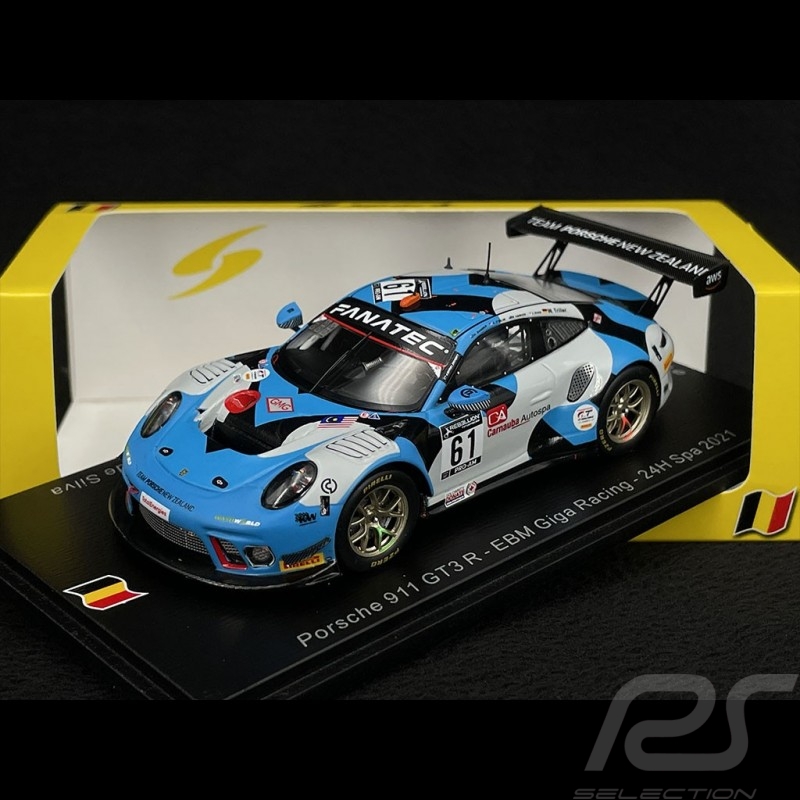 Porsche 911 GT3 R Type 991 n° 61 24h Spa 2021 1/43 Spark SB445