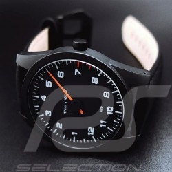 Tachometer watch Porsche 964 Carrera RS single-hand 6800 rpm Black / Black Strap