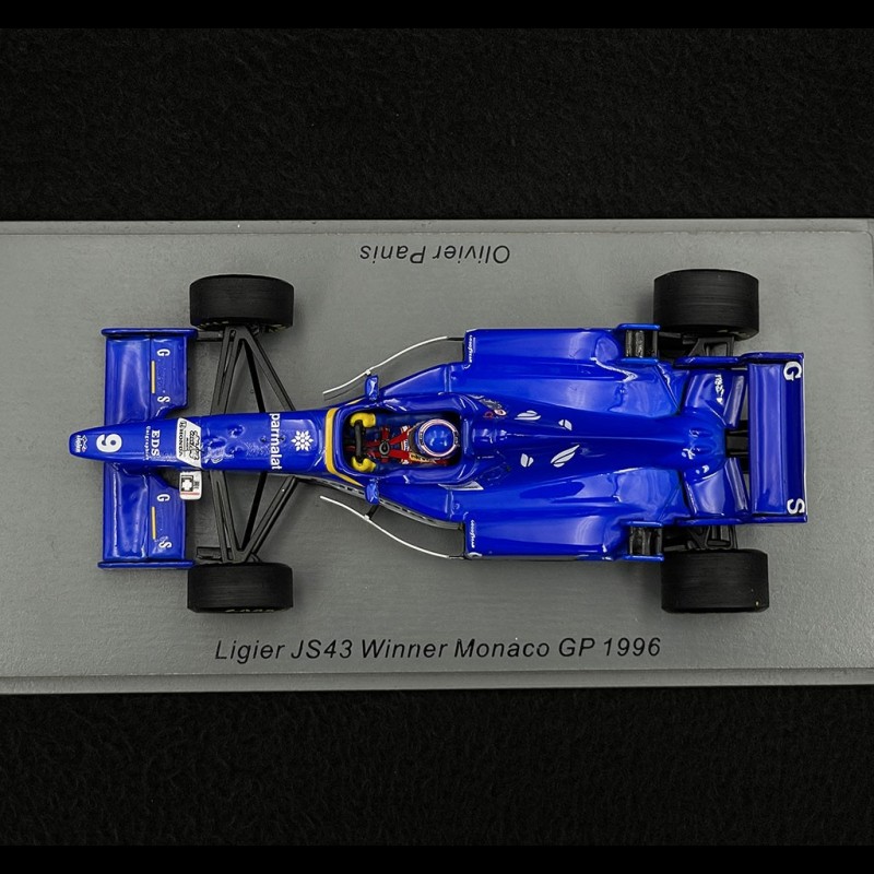 Olivier Panis Ligier JS43 n° 9 Winner GP Monaco 1996 F1 1/43 Spark