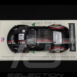 Porsche 911 GT3 R Type 991 n° 911 3ème 8h Californie 2019 1/43 Spark US096