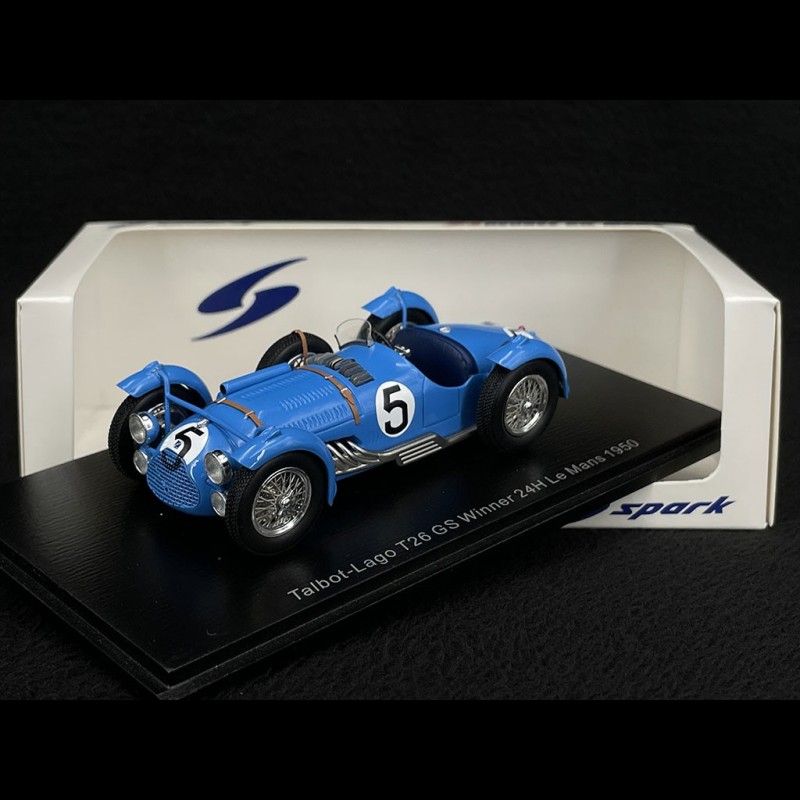 Talbot Lago T26 GS n° 5 Winner 24h Le Mans 1950 1/43 Spark 43LM50