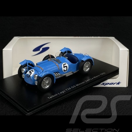 Talbot Lago T26 GS n° 5 Vainqueur 24h Le Mans 1950 1/43 Spark 43LM50