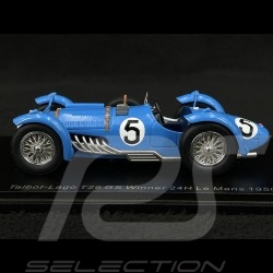 Talbot Lago T26 GS n° 5 Vainqueur 24h Le Mans 1950 1/43 Spark 43LM50