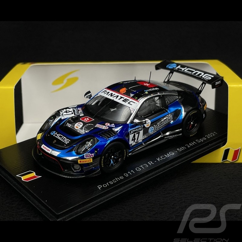 Porsche 911 GT3 R Type 991 n° 47 24h Spa 2021 1/43 Spark SB433