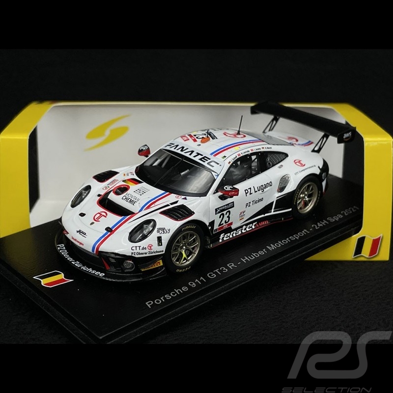Porsche 911 GT3 R Type 991 n° 23 24h Spa 2021 1/43 Spark SB461