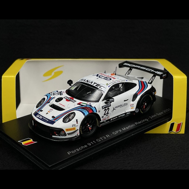 Porsche 911 GT3 R Type 991 n° 22 24h Spa 2021 1/43 Spark SB468