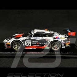 Porsche 911 GT3 R Type 991 n° 56 24h Spa 2021 1/43 Spark SB475