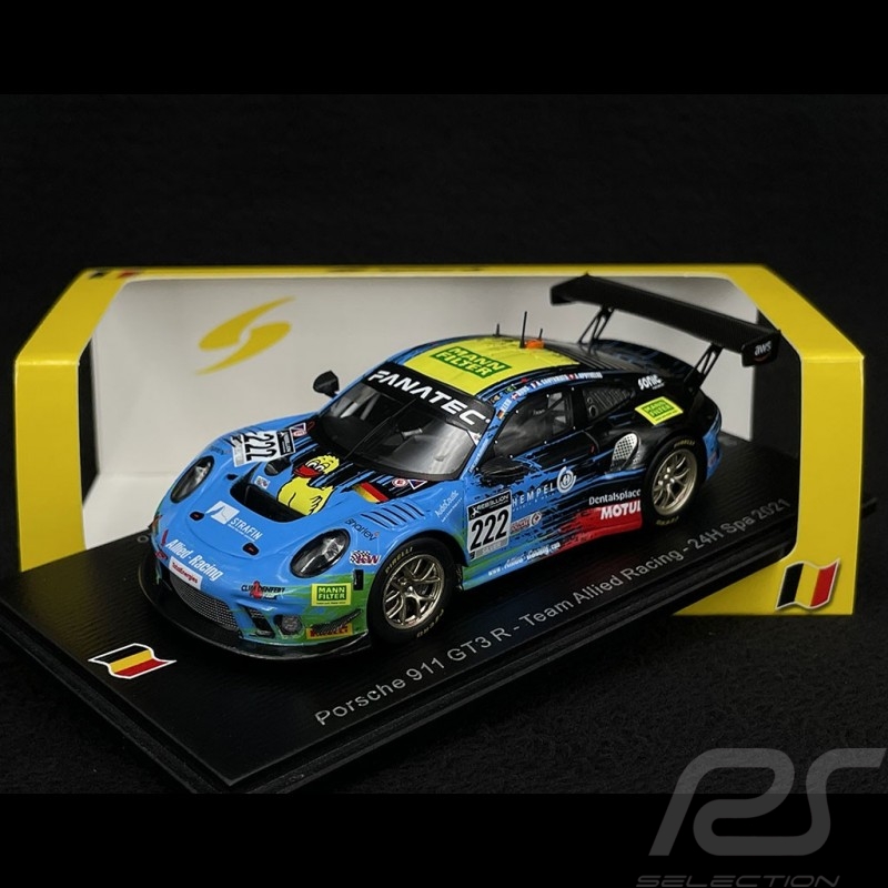 Porsche 911 GT3 R Type 991 n° 222 24h Spa 2021 1/43 Spark SB452