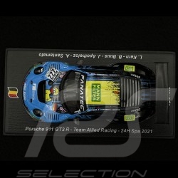 Porsche 911 GT3 R Type 991 n° 222 24h Spa 2021 1/43 Spark SB452