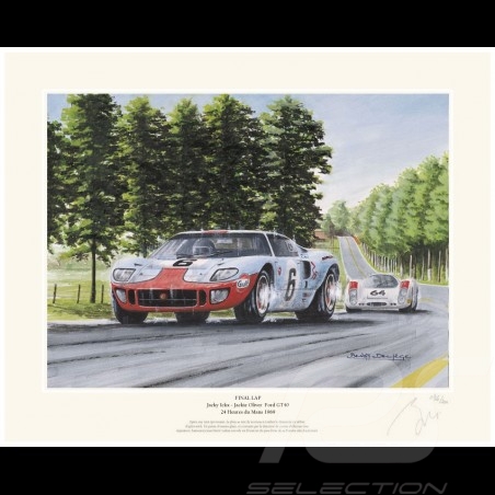 Póster Ford GT40 n° 6 24h...