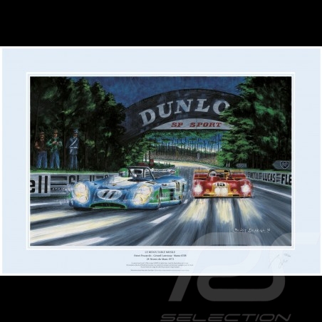 Poster Matra 670B n° 11 24h Le Mans 1973 " Redoutable missile " von Benoît Deliège