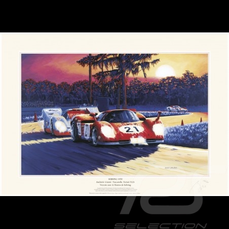 Póster Ferrari 512S n° 21...