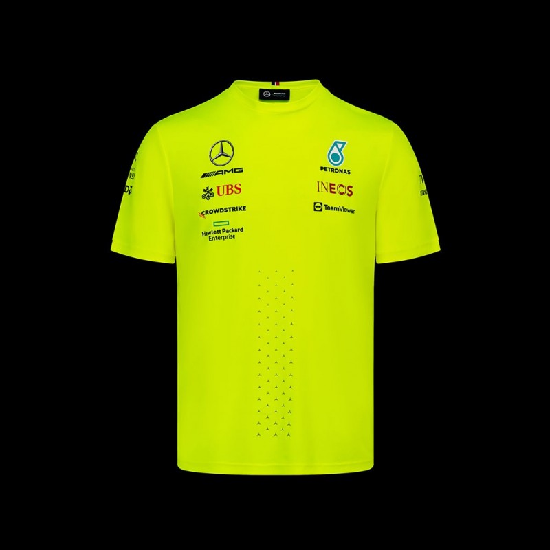 Mercedes-AMG Petronas T-Shirt F1 Team Hamilton Russell Yellow
