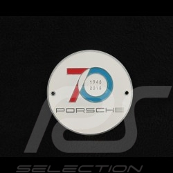 Badge de grille Porsche 70 ans 1948 - 2018 Blanc / Rouge / Bleu