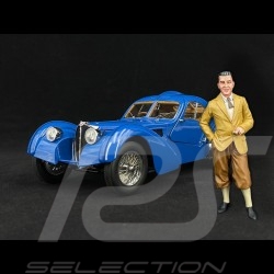 Jean Bugatti Figurine Diorama 1/18 Le Mans Miniatures FLM118042