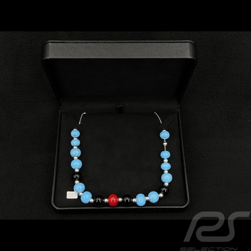 Inspiration Martini Racing Halskette Sebring Glasperlen mit Silberkette - Sue Corfield