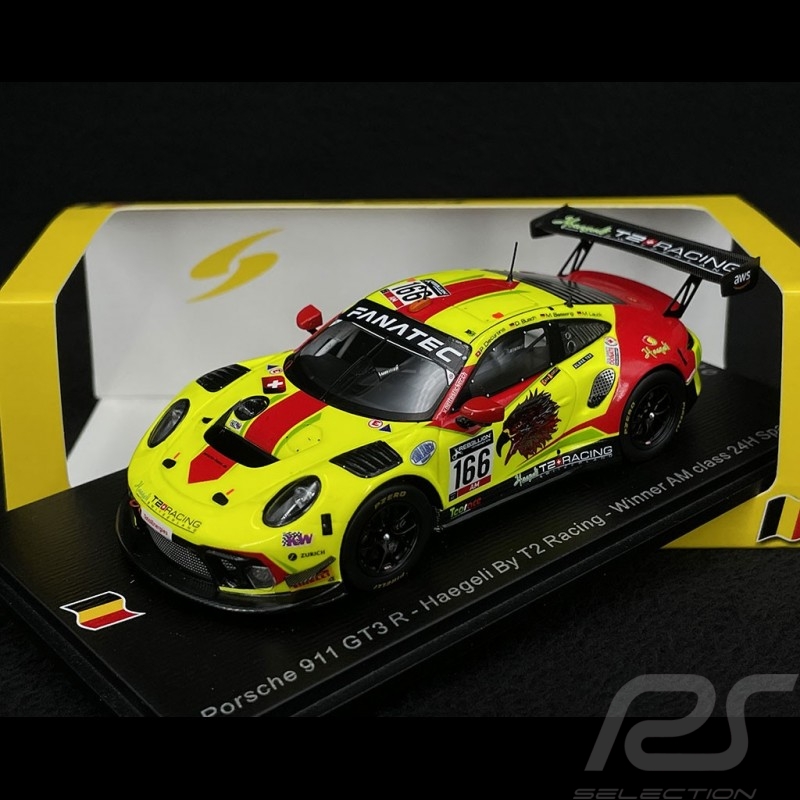 Porsche 911 GT3 R Type 991 n° 166 Sieger 24h Spa 2021 1/43 Spark SB456