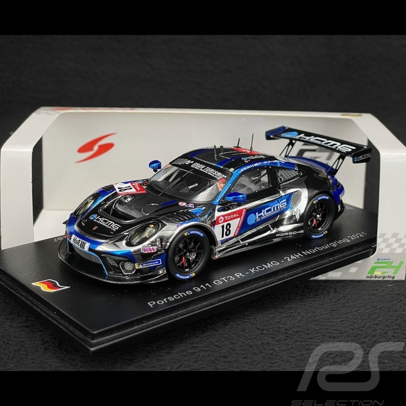 Porsche 911 GT3 R Type 991 n° 18 24h Nürburgring 2021 1/43 Spark SG775