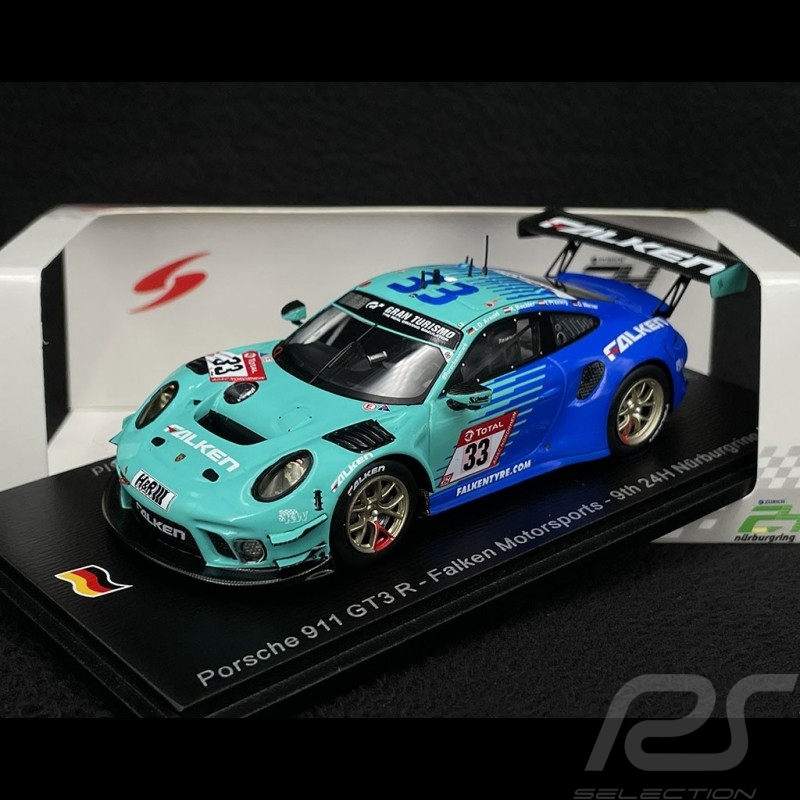 Porsche 911 GT3 R Type 991 n° 33 24h Nürburgring 2021 1/43 Spark SG758