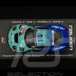 Porsche 911 GT3 R Type 991 n° 44 24h Nürburgring 2021 1/43 Spark SG753