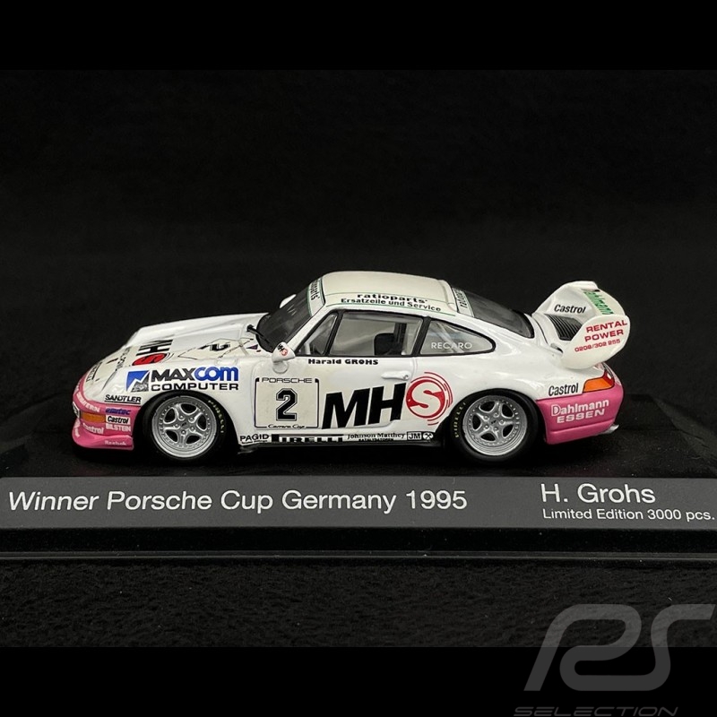 Porsche 911 Carrera Cup Typ 993 Nr 2 Sieger Porsche Cup 1995 Oberbayern Motorsport 1/43 Minichamps 430956502 Porsche 911 Carrera Cup Typ 993 Nr 2 Sieger Porsche Cup 1995 Oberbayern Motorsport 1/43 Minichamps 430956502