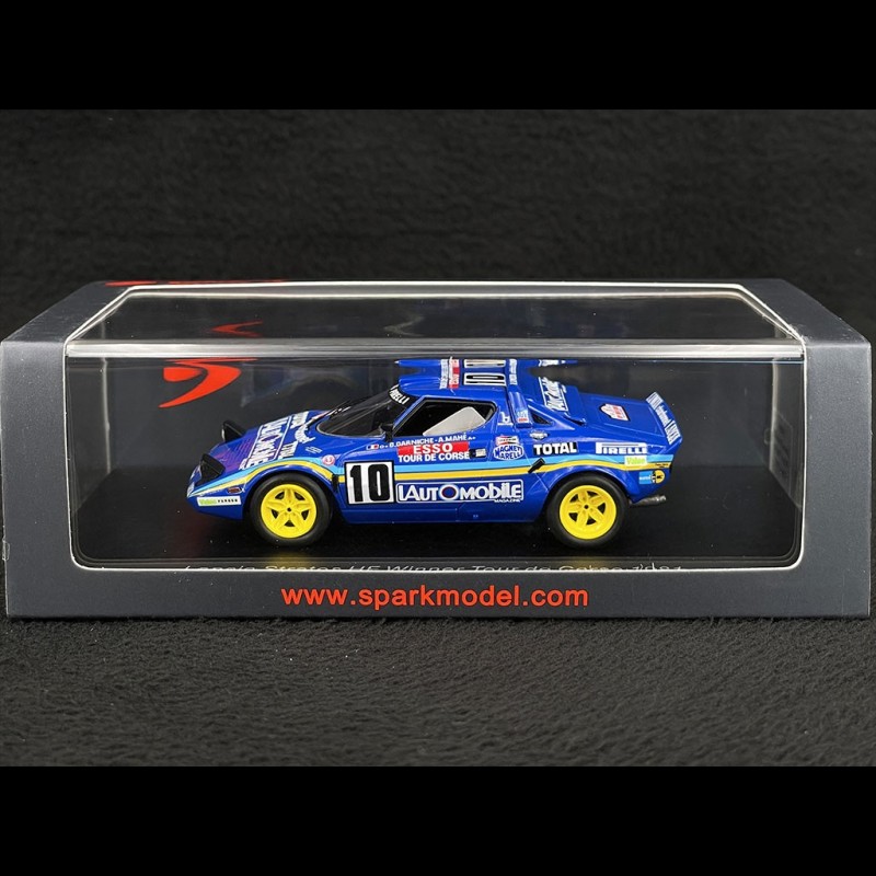 Miniature Spark 1/43 – Lancia Stratos HF, Vainqueur Tour De Corse 1981