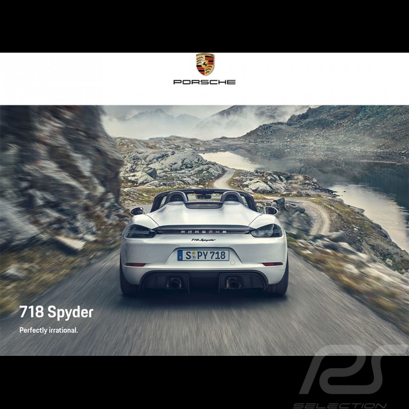 Porsche Brochure 718 Spyder Perfectly irrational 09/2020 in english WSLN2101001920